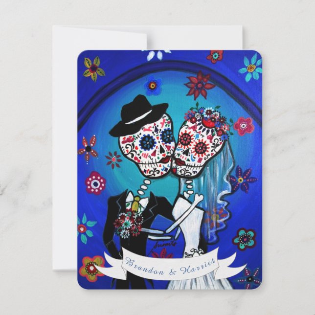 INVITATION DIA DE LOS MUERTOS WEDDING (Devant)