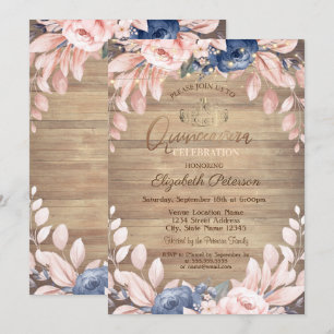 Invitation Diadème,Guirlandes Lumineuses,Fleurs Bleues Bois Q