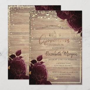 Invitation Diadème, Lumières, Roses de Bois Bourgogne Quincea