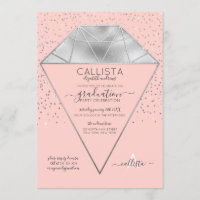 Diagramme en argent rose Confetti Parties scintill
