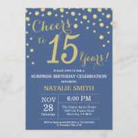 Diamant 15e anniversaire de la surprise bleue et o