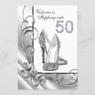 Invitation Diamant fascinant faisant un pas dans la fête