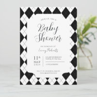 Diamant Noir et Blanc Argyle Genre Neutre