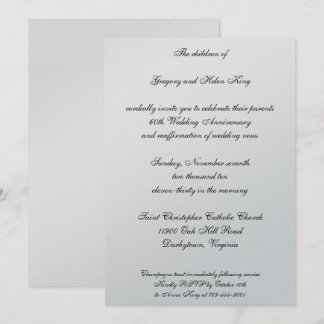 Invitation Diamant & Platine