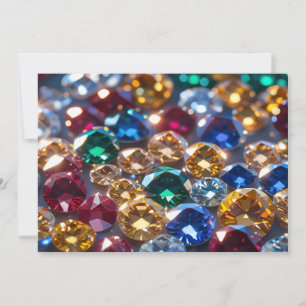 Invitation Diamants De Toutes Couleurs
