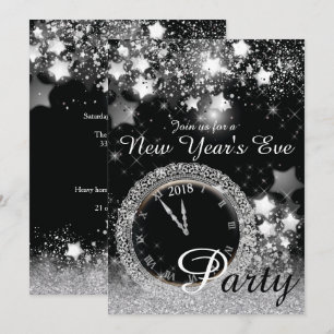 Invitation Diamond Bling New Year's Eve Party