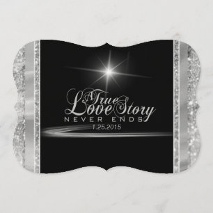 Invitation Diamond Cravate Noire