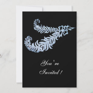 INVITATION DIAMOND FEATHERS