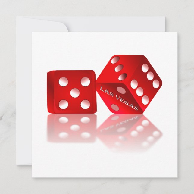 Invitation Dice Las Vegas (Devant)