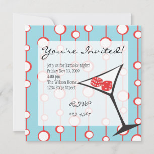 Invitation Dice Martini