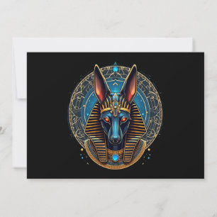 Invitation Dieu égyptien Anubis Mythologie de l'Égypte antiqu