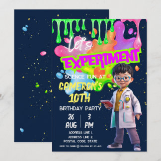Invitation Digital Glow Science TEM Expérience téléchargeable