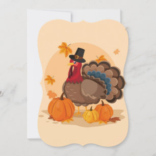 Invitation dinde pèlerine
