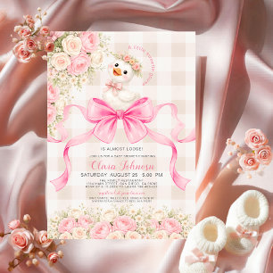 Invitation Dinde Ridicule Chouette Dinde Baby Shower à carrea