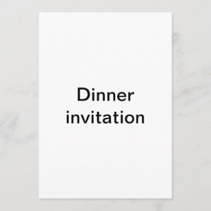 Invitation dîner