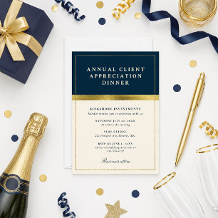 Invitation Dîner annuel d'appréciation du client