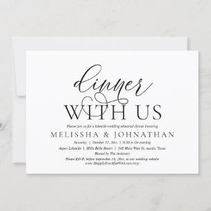Invitation Dîner avec nous, Célébration de la répétition de m