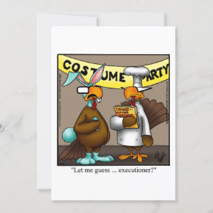 Invitation Dîner d'action de grâces amusant