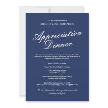 Dîner d'appréciation d'entreprise élégant Invitati