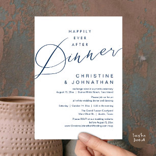 Invitation Dîner de conte de fées Mariage romantique
