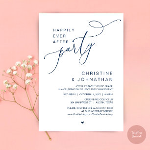 Invitation Dîner de fête de mariage avec danses pour un bonhe