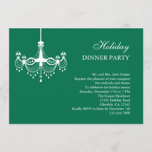 Invitation Dîner De Fête Du Chandelier