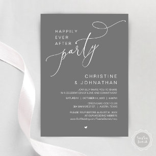 Invitation Dîner de mariage avec danses pour un bonheur étern