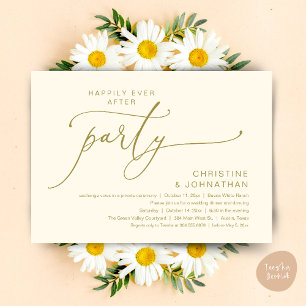 Invitation Dîner de Mariage Dansant Pour un Bonheur Éternel