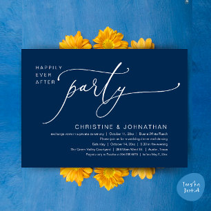 Invitation Dîner de mariage et soirée dansante pour une fin h
