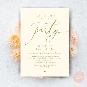 Invitation Dîner de mariage et soirée dansante pour une fin h