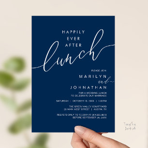 Invitation Dîner de réception de mariage de conte de fées