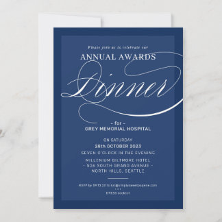 Invitation Dîner de remise de prix événement professionnel él