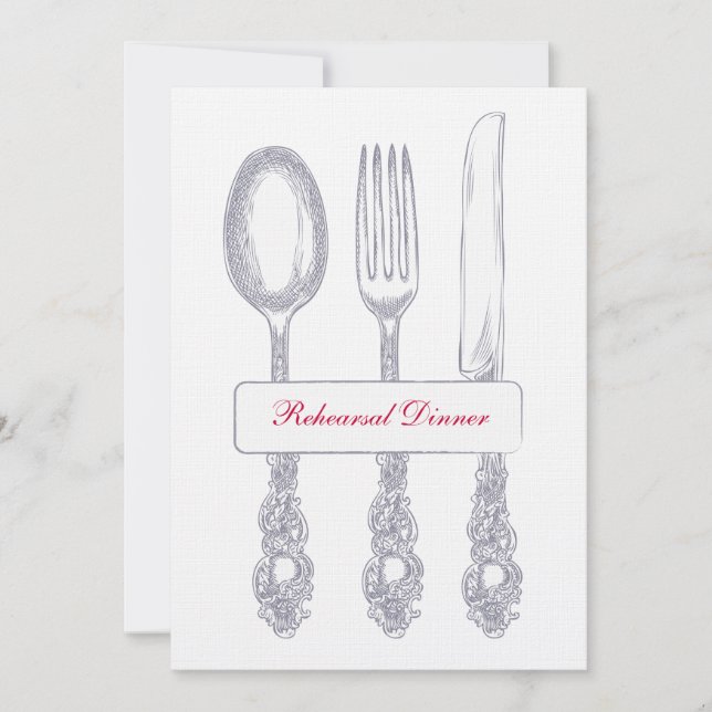 Invitation Dîner de répétition (Devant)