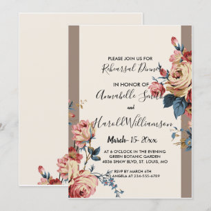 Invitation Dîner de répétition