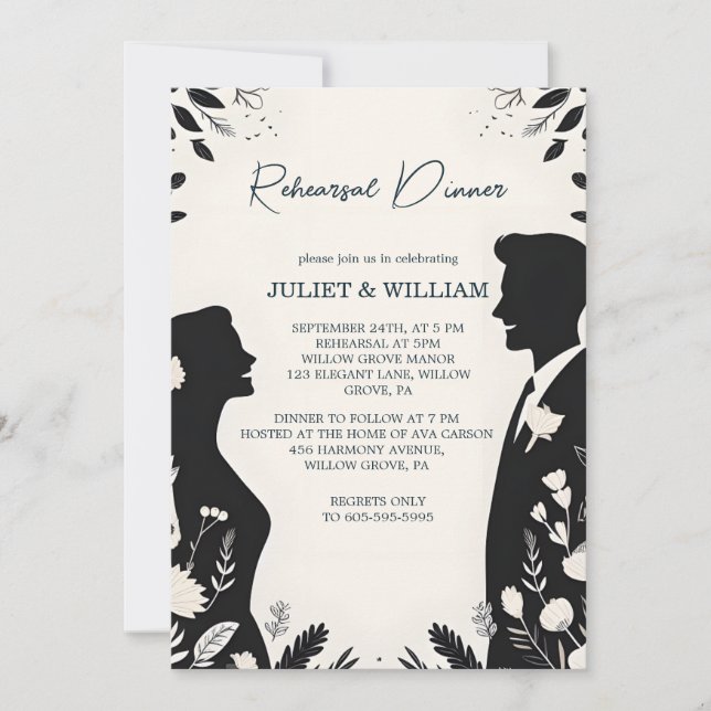 Invitation Dîner de répétition amusant unique Humour (Devant)