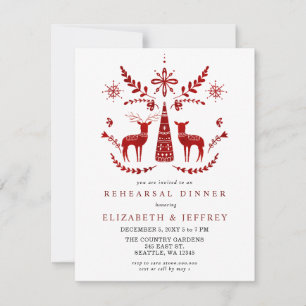 Invitation Dîner de répétition budgétaire nordique Buck and D