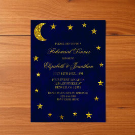 Invitation Dîner de répétition céleste