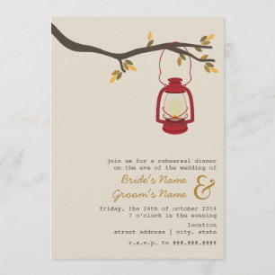 Invitation Dîner de répétition d'automne au camping de la lan