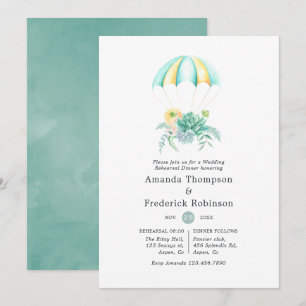 Invitation Dîner de répétition de bouquet floral