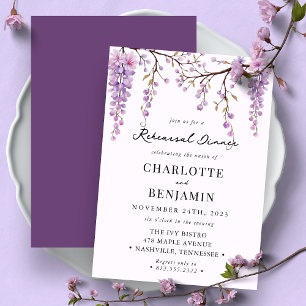 Invitation Dîner de répétition de la Branche de la Wisteria C