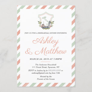 Invitation Dîner de répétition de la Cimetière italienne Invi