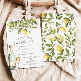 Invitation Dîner de répétition de la côte amalfitaine jaune