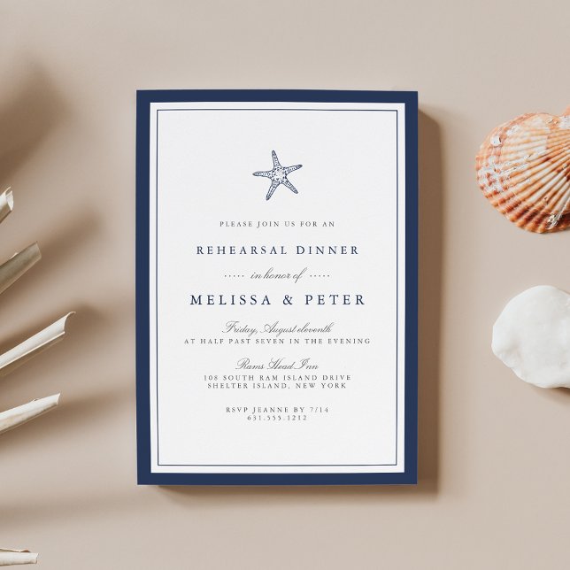 Invitation Dîner de répétition de la Marine et de la Starfish (Créateur téléchargé)