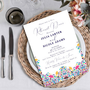 Invitation Dîner de répétition de la vibrante fiesta mexicain