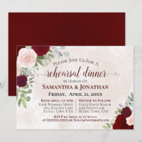 Dîner de répétition de mariage des Roses de Bourgo