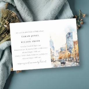 Invitation Dîner de répétition de paysage d'Indianapolis, Ind