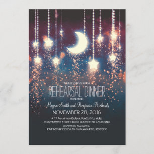 Invitation Dîner de répétition des étoiles de la lune et des 