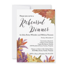 Dîner de répétition des Feuilles d'aquarelle d'aut