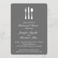 Dîner de répétition des ustensiles classiques (gri