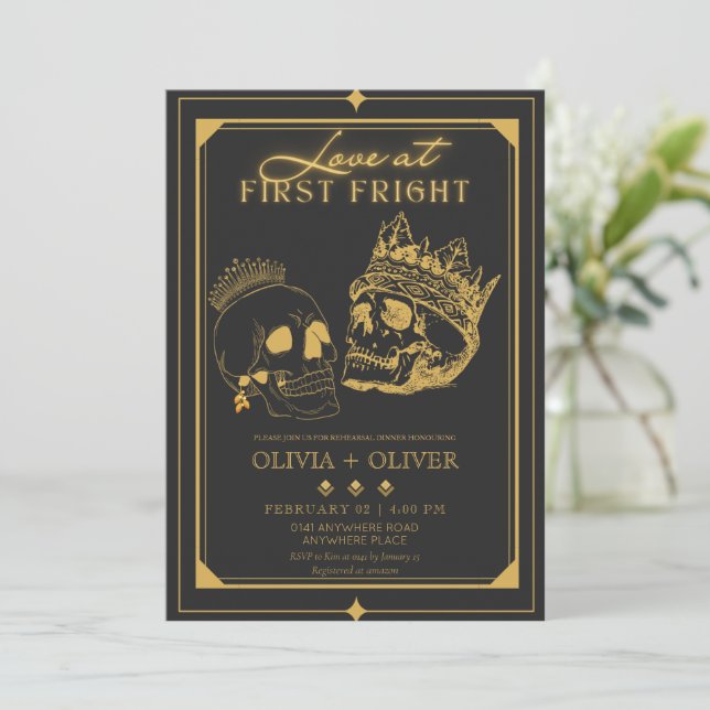 Invitation Dîner de répétition d'Halloween (Debout devant)